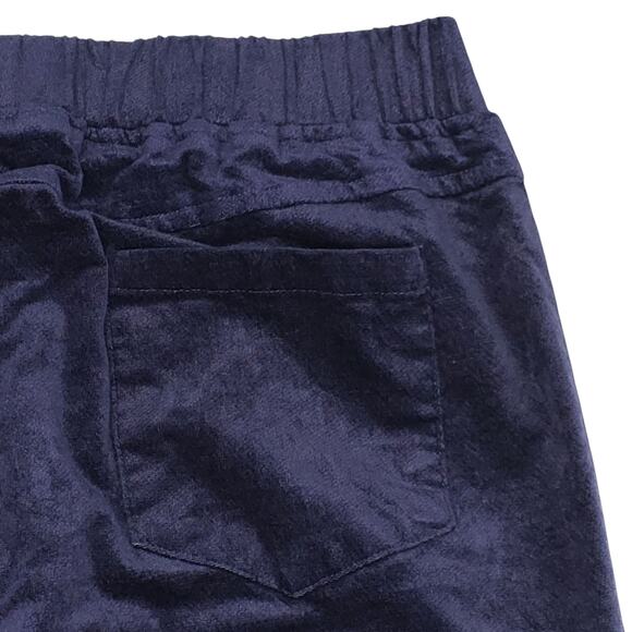 Umgee Pants Womens Large Navy Blue Flare Elastic Waist Pull On - Picture 11 of 13